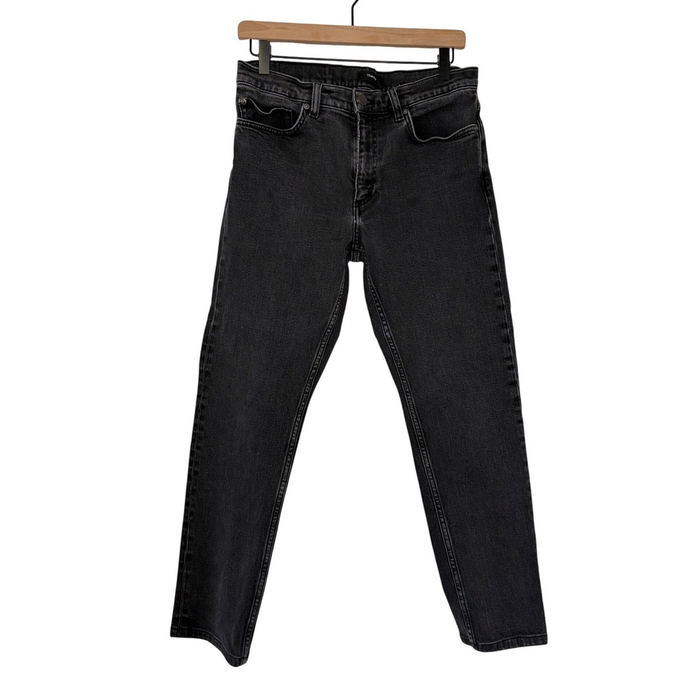 Theory Slim Fit Denim Washed Black Jeans Size 30‎